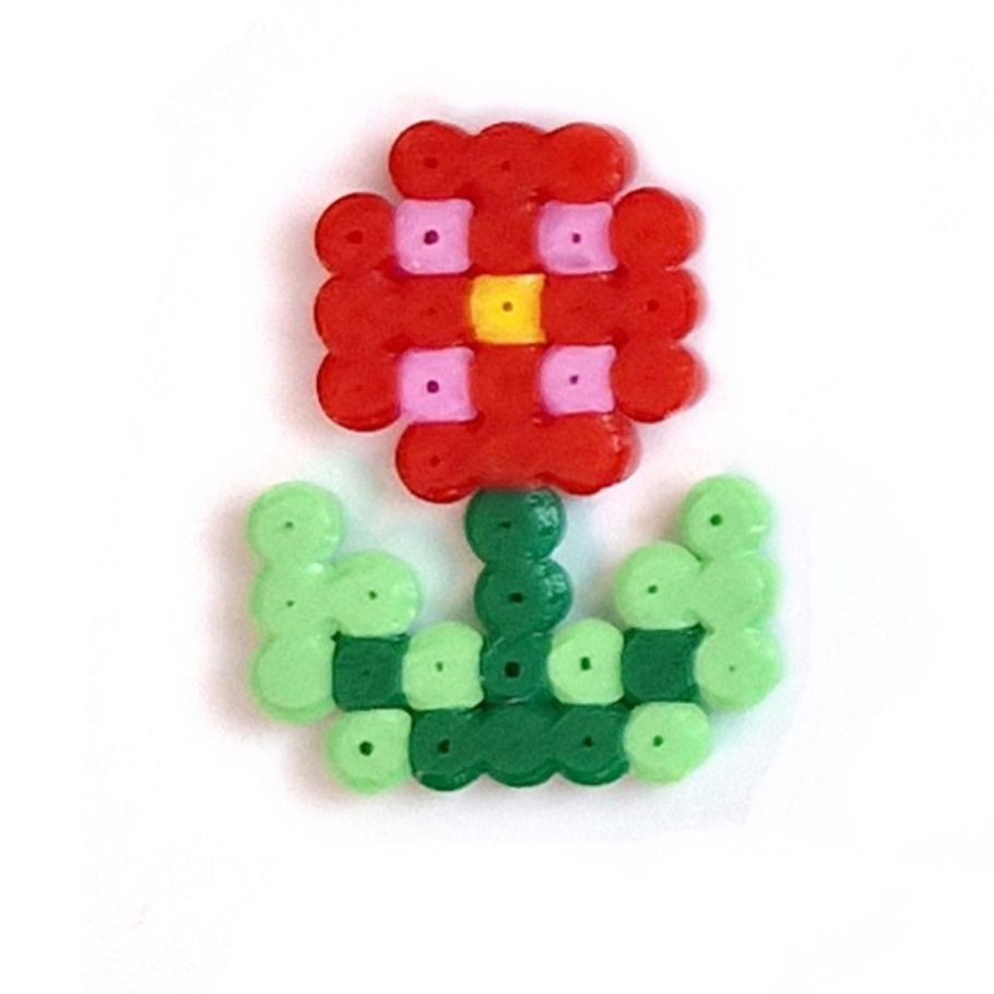 perler bead flower 