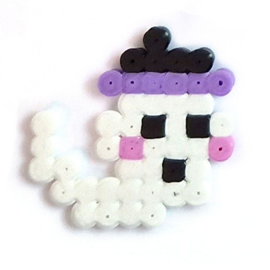 perler bead spooky ghost 