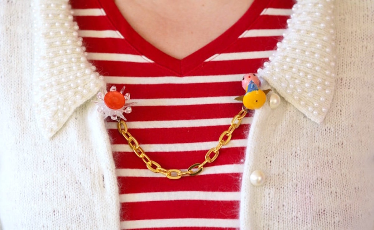 DIY sweater clasps