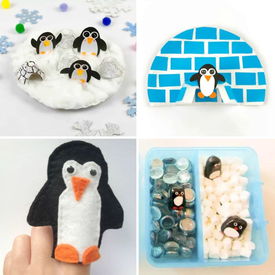 kids penguin crafts 