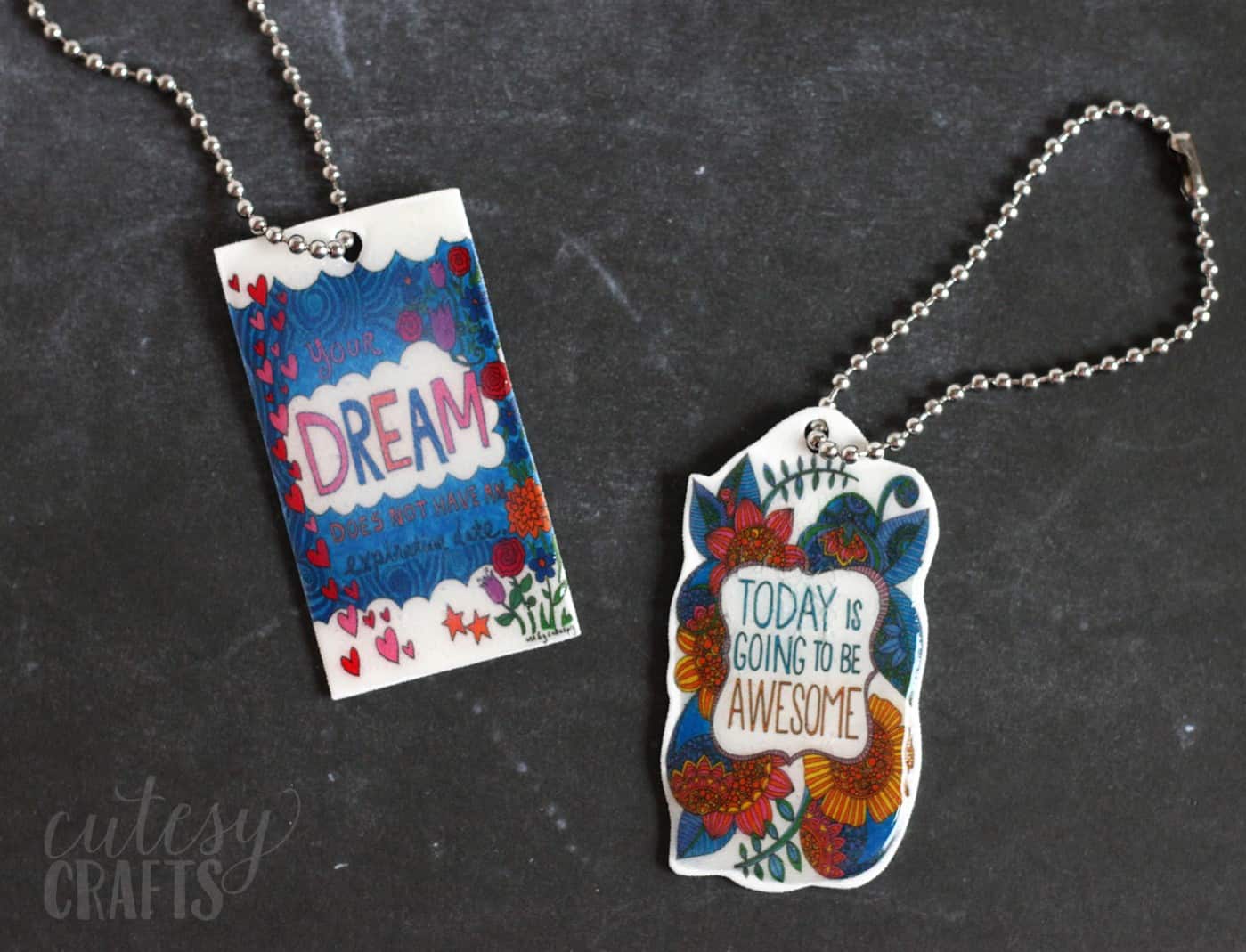 DIY Shrinky Dink Keychain