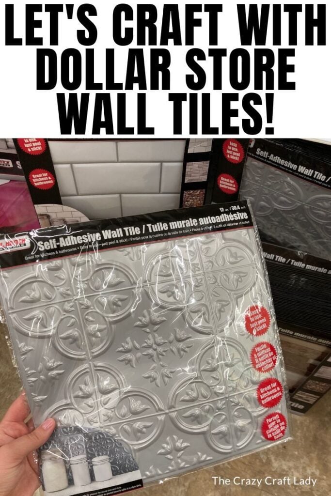 Let's craft with dollar store wall tiles